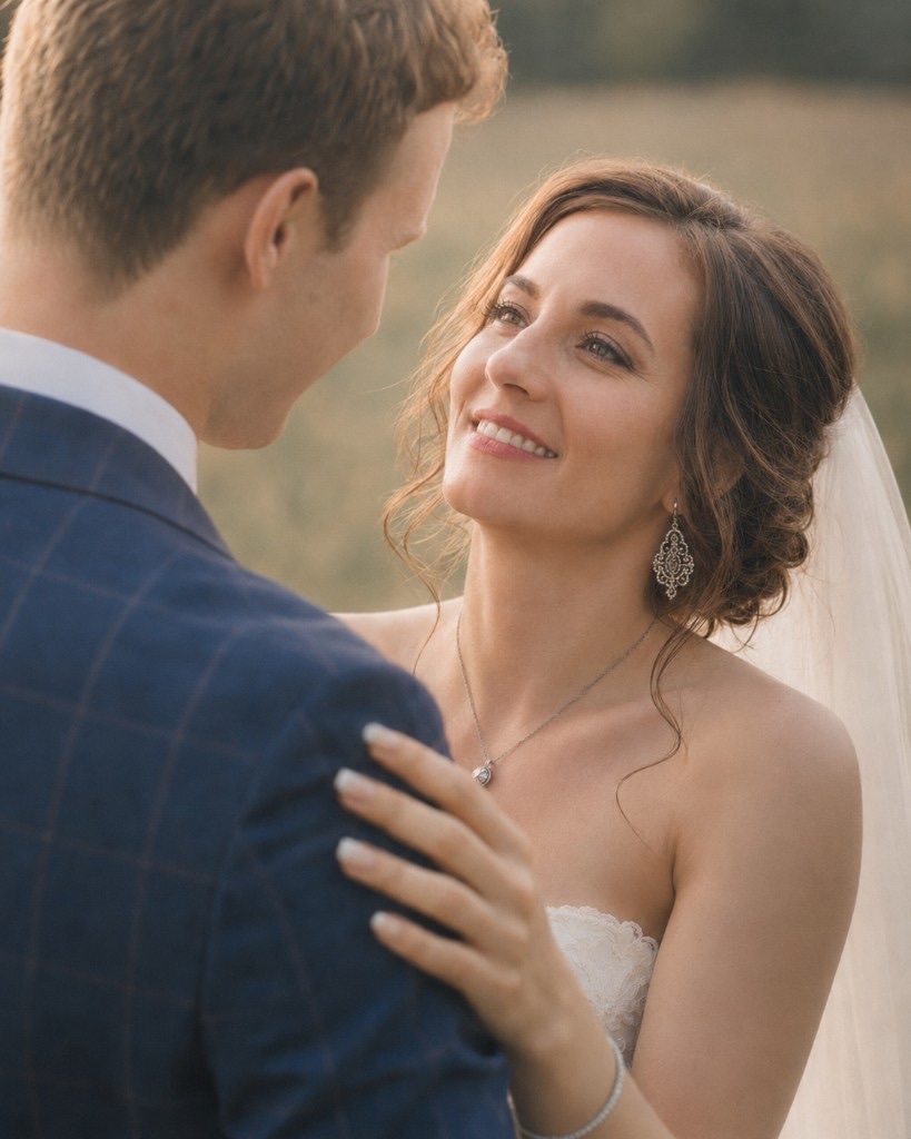 Alex and Julia — golden hour close-up