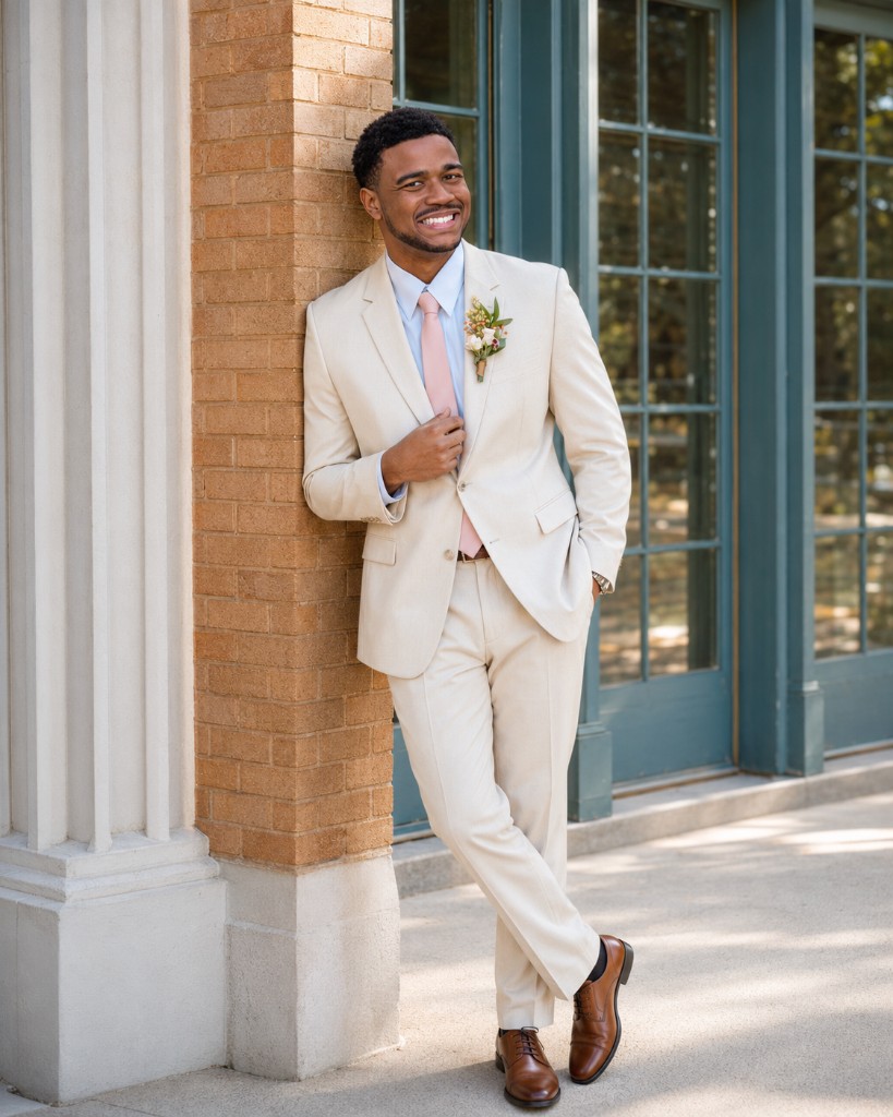 Michael & Annaliese — groom portrait